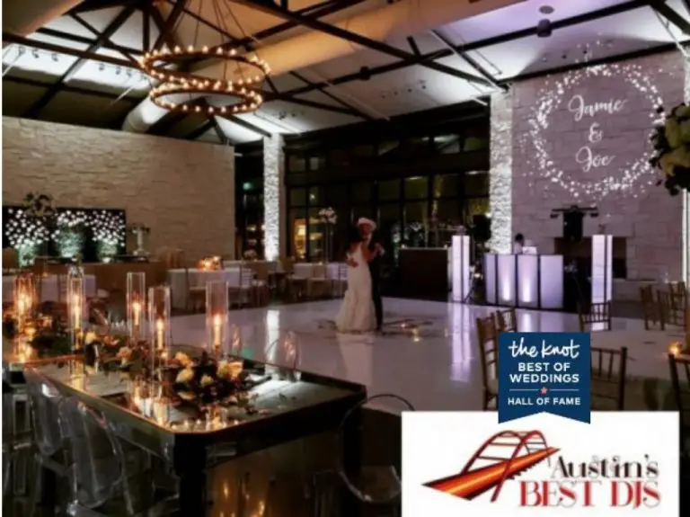 private last dance, reception DJing setup