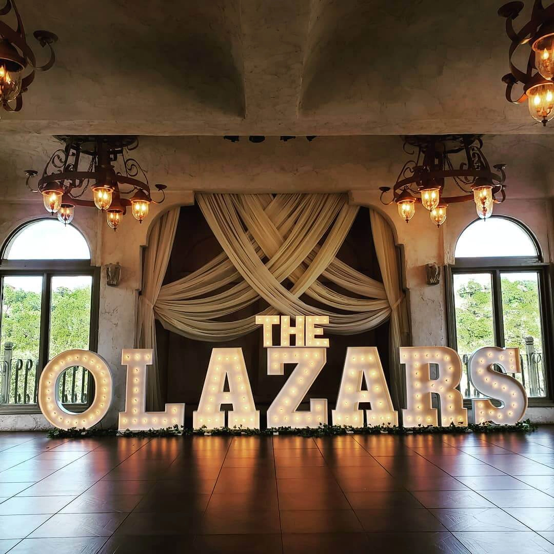 marquee letter rental